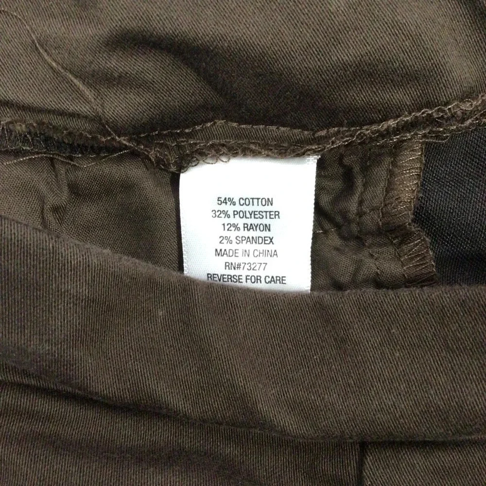 Croft & Barrow Chocolate Brown The Effortless Stretch Pant - Size 6
